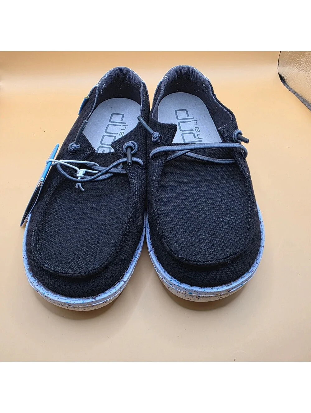 Hey Dude Black Canvas Casual Shoes Kids Size K12